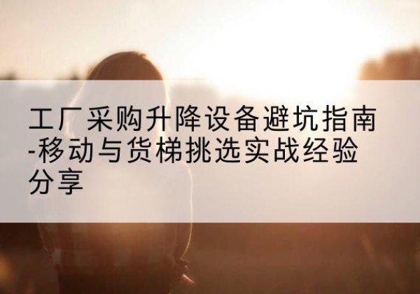 铁东移动式升降机怎么选-工厂采购升降设备避坑指南-移动与货梯挑选实战经验分享